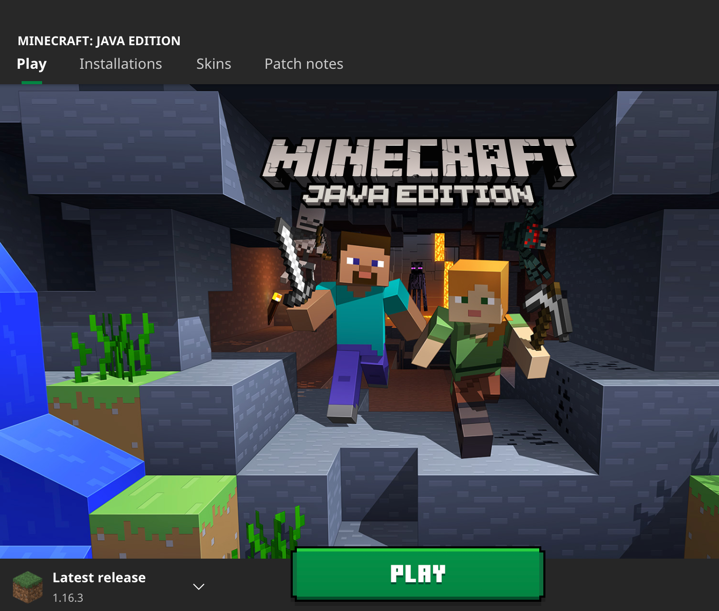 Minecraft version 1.16.3 install image 01