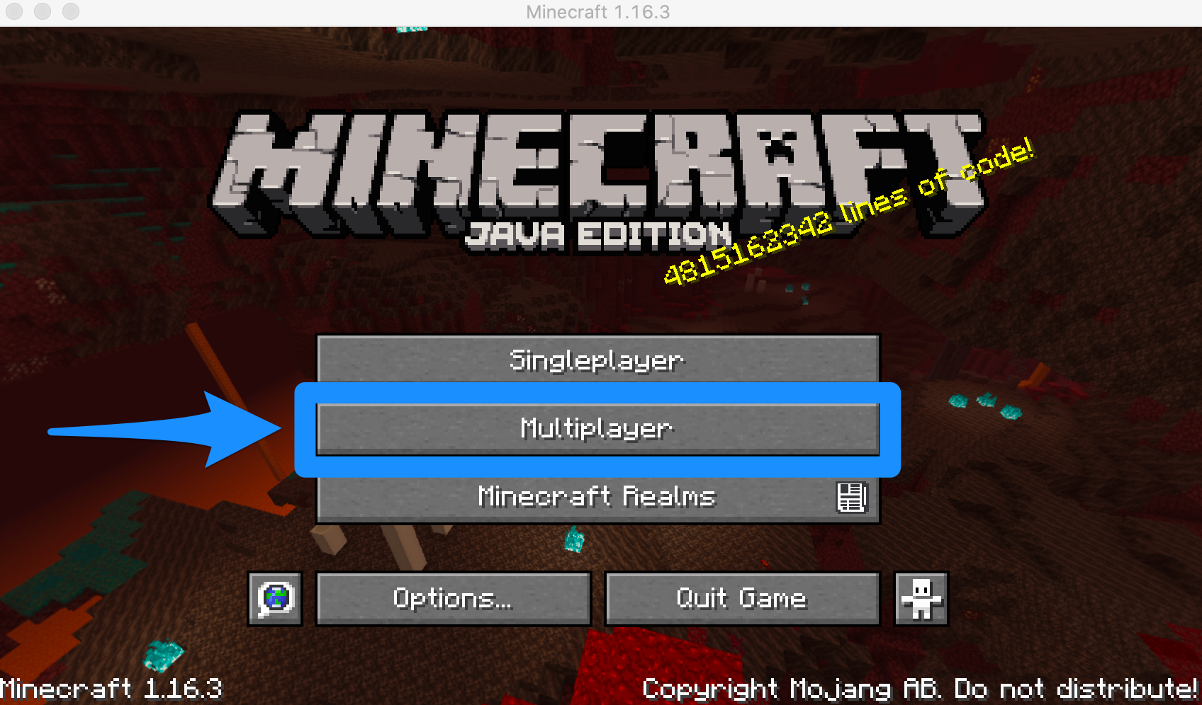 Minecraft server connection image 01